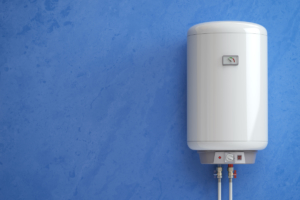 Electric Boiler Water Heater On The Blue Wall Mbdkpchsmall